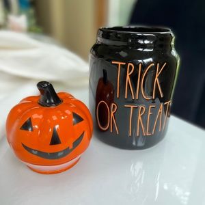 Rae Dunn Trick or Treat Pumpkin Canister